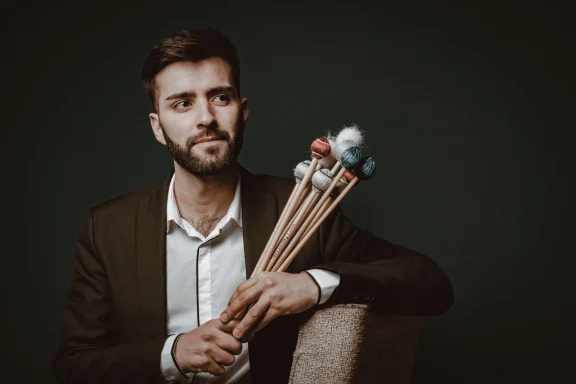 Classical percussion performance in Groningen by Samuel González
